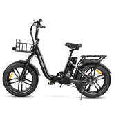 SAMEBIKE C05 Pro Electric Bike - 350W Motor 36V13Ah Battery 35KM Range Mechanical Disc Brakes - Black